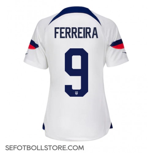 Förenta staterna Jesus Ferreira #9 Replika Hemmatröja Dam VM 2022 Kortärmad